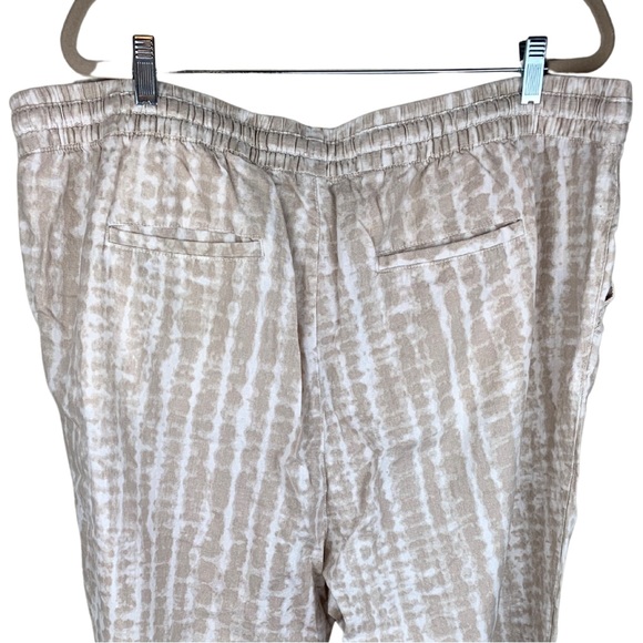 Old Navy Women's Tie Dye High-Waisted Cropped Linen-Blend Pants Size XXL - Picture 3 of 4